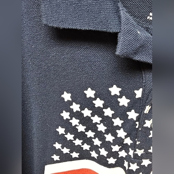 Liberty Blues Mens Flag Polo Sz XLT - Picture 7 of 7